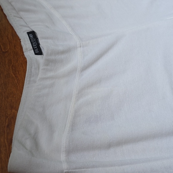Eileen Fisher white washable stretch crepe lantern ankle pants size PP - Picture 8 of 12